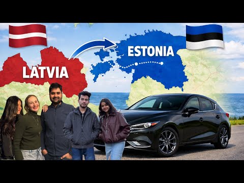 🇱🇻 Latvia to Estonia Road Trip | RIGA To Tallin by Car🚗🇪🇪