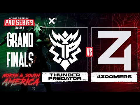 Thunder Predator vs 4 Zoomers Game 2 - BTS Pro Series 9 AM: GRAND FINALS w/ rkryptic & neph