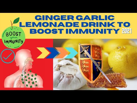 , title : 'how to boost immunity power naturally | Ginger Garlic Lemonade immune booster tonic recipe'