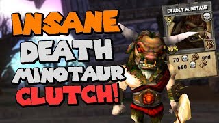 Wizard101 Legendary (60) Storm PvP: Insane DEATH MINOTAUR Clutch!