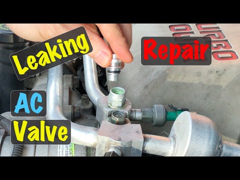 1996 - 2002 GM OBS Truck R134a AC High Pressure Ball Valve Service Port Leak Repair (Chevy & GMC)
