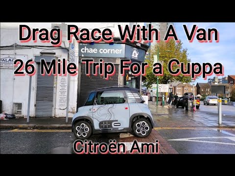 Citroen Ami Adventures : 26 mile trip for a Cuppa & 10 Metre Drag Race with a Van 🤗