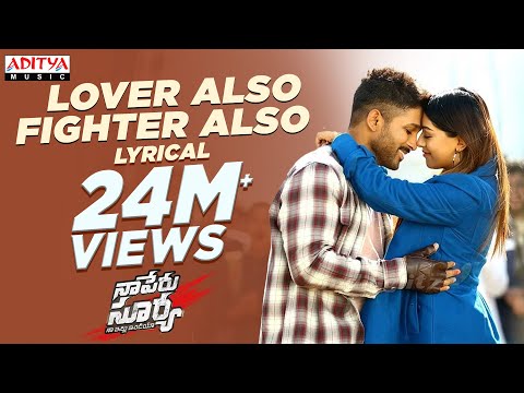 Lover Also Fighter Also Lyrical   Naa Peru Surya Naa Illu India Songs   Allu Arjun  Anu Emannuel