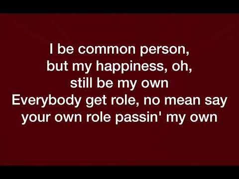 Burna Boy - Common Person (Official Lyrics Video)