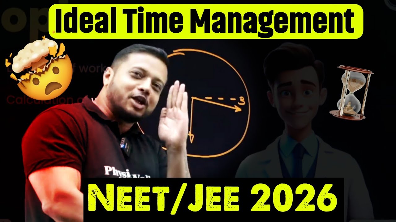 Ideal Time Management By Rajwant Sir | Time Management का सही तरीका🤯 |IIT JEE|Rajwant Sir Motivation