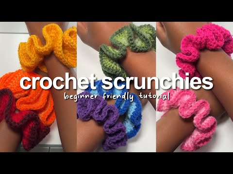 how to: crochet scrunchies