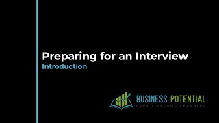 Preparing for an interview - Introduction