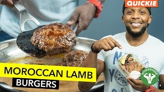 Moroccan Lamb Burger Meal Prep / Hamburguesa Marroquí de Cordero