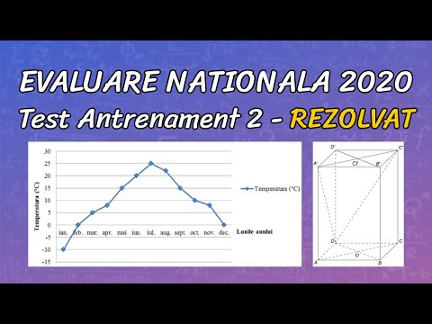 EVALUARE NATIONALA 2020 | Test Antrenament 2 Matematica Rezolvat