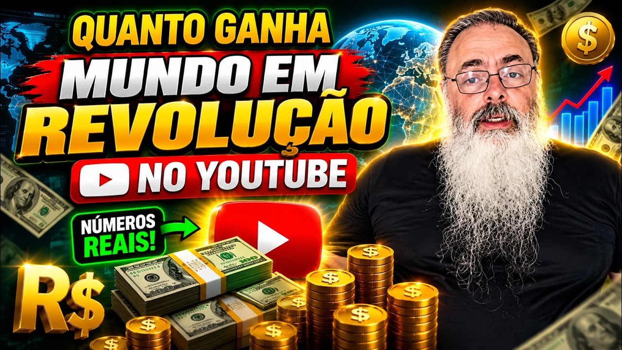 QUANTO GANHA O CANAL MUNDO EM REVOLUCAO ? | GANHOS REAIS 2026