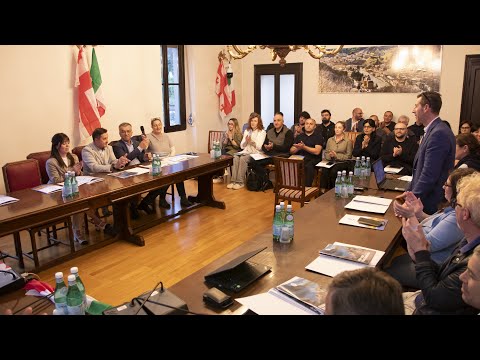 San Pellegrino, delegazione della Georgia in Val Brembana 13-05-2025