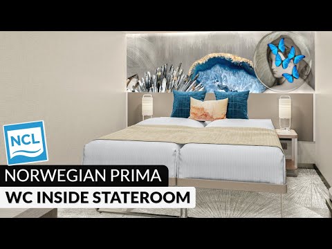 Norwegian Prima | WC Inside Stateroom Walkthrough Tour & Review 4K | NCL PR1MA Category IA