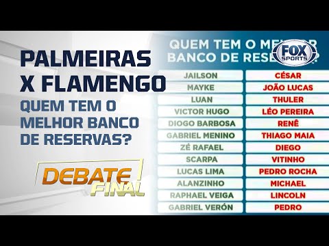 PALMEIRAS X FLAMENGO: QUEM TEM O MELHOR BANCO DE RESERVAS?