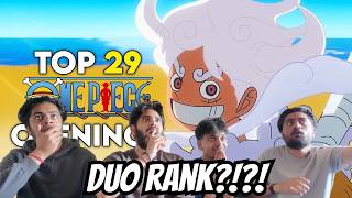 Reacting To The Top 29 One Piece Openings [RANKED]