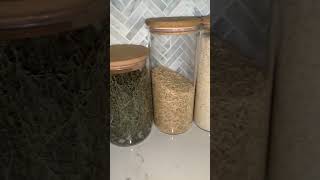 Glass Jars with Bamboo Lid Review 😄✨#shorts