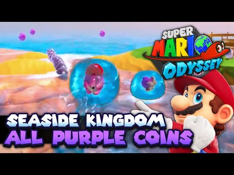 All 100 Purple Coins in Seaside Kingdom Guide | Super Mario Odyssey