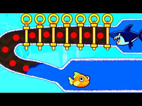 save the fish / pull the pin max level 6072 - 6095 android game save fish pull the pin / mobile game