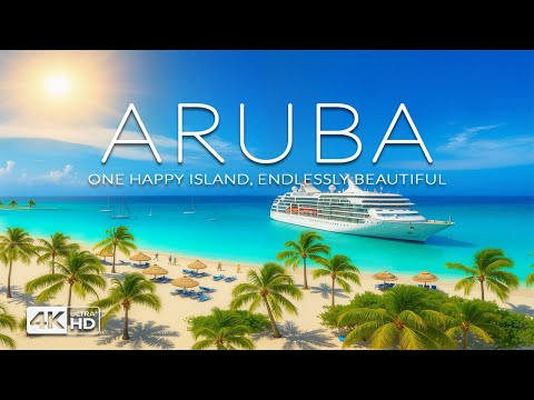 Aruba 4K Drone Footage | Caribbean Paradise Revealed Through Stunning Blue Beaches UHD