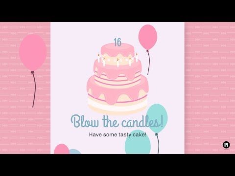 Flat Style Birthday Template for Apple Motion & FCPX - MotionVFX