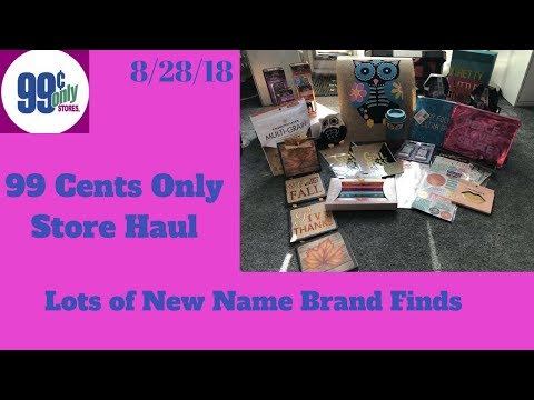 Huge 99 Cents Only Store Haul 8/28/18❤️NEW Name brand finds for Only 99 Cents Video