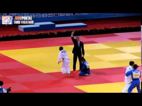 Judo Grand Slam Paris 2014 Semifinal -48kg YAMAGISHI Emi (JPN) - KRASNIQI Distria (KOS)
