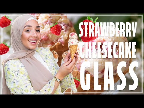 SOMMARENS GODASTE GLASS - STRAWBERRY CHEESECAKE GLASS! 🍓