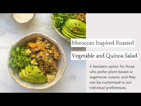 Moroccan Inspired Roasted Vegetable and Quinoa Salad | Cooking with Zahra