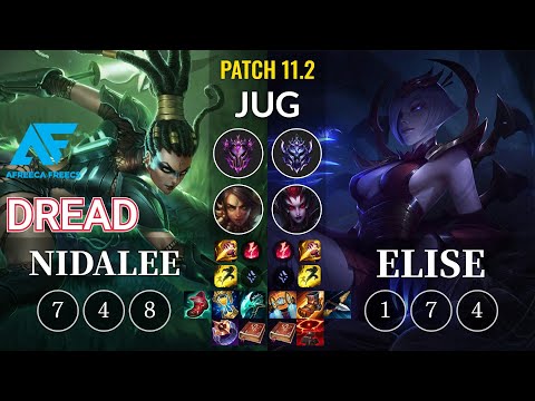 AF Dread Nidalee vs Elise Jungle - KR Patch 11.2