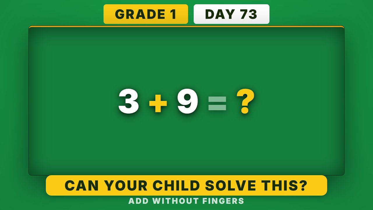Addition Within 10 Mastery | Grade 1 Daily Math Challenge (Day 73/365)