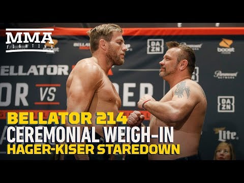 Bellator 214 Weigh-Ins: Jake Hager vs. J.W. Kiser Staredown - MMA Fighting
