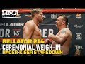 Bellator 214 Weigh-Ins: Jake Hager vs. J.W. Kiser Staredown - MMA Fighting