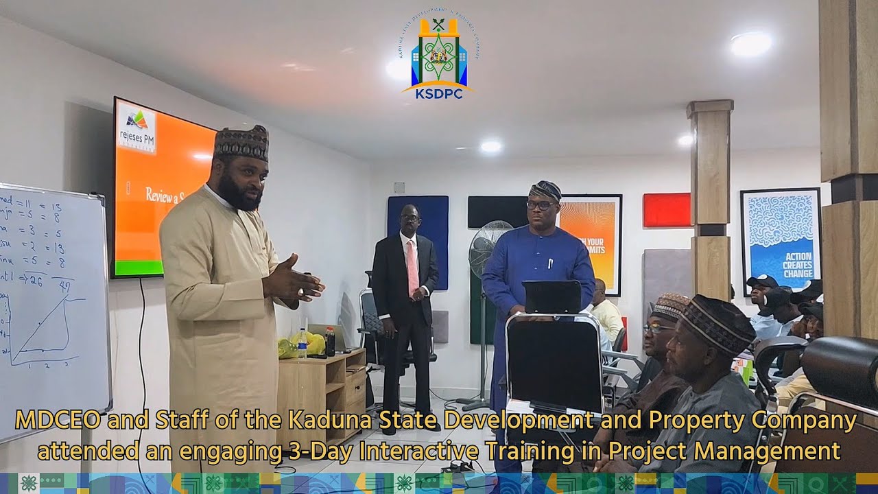 Interactive 3-day Project Management Training for the Kaduna State Development and Property Company