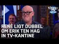 René ligt dubbel om imitatie Ten Hag in TV Kantine | VERONICA INSIDE
