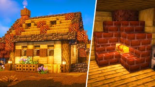 Cozy Autumn House for Survival Minecraft [Tutorial]
