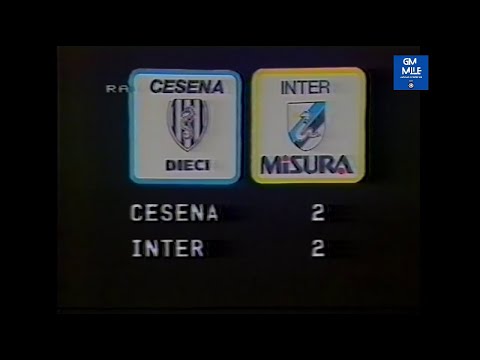 1982-83 (9^ - 07-11-1982) Cesena-INTER 2-2 [Bergamaschi,Garlini,Piraccini,Bini] Servizio D.S.Rai