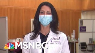 Dr. Natalie Azar Feeling 'Absolutely Fine' After Getting Vaccinated | Hallie Jackson | MSNBC
