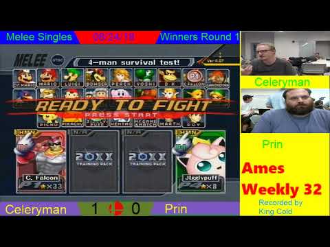 Ames Weekly 32 - Melee Singles - Winners Round 1 - Celeryman vs Prin