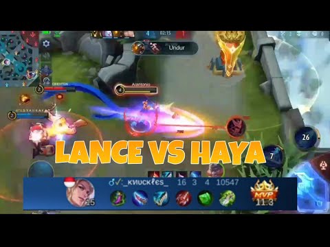 LANCELOT VS HAYABUSA !!! NO SKIN GAMEPLAY!! MLBB