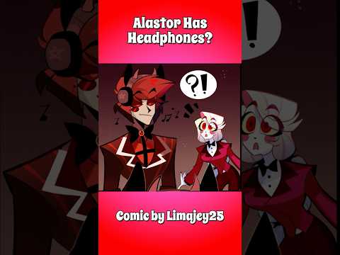 Alastor Has Headphones? (Hazbin Hotel comic dub) #hazbinhotel #comicdub #voiceacting
