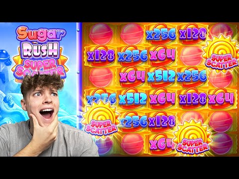 MY BIGGEST EVER WIN ON THE NEW SUGAR RUSH SUPER SCATTER!