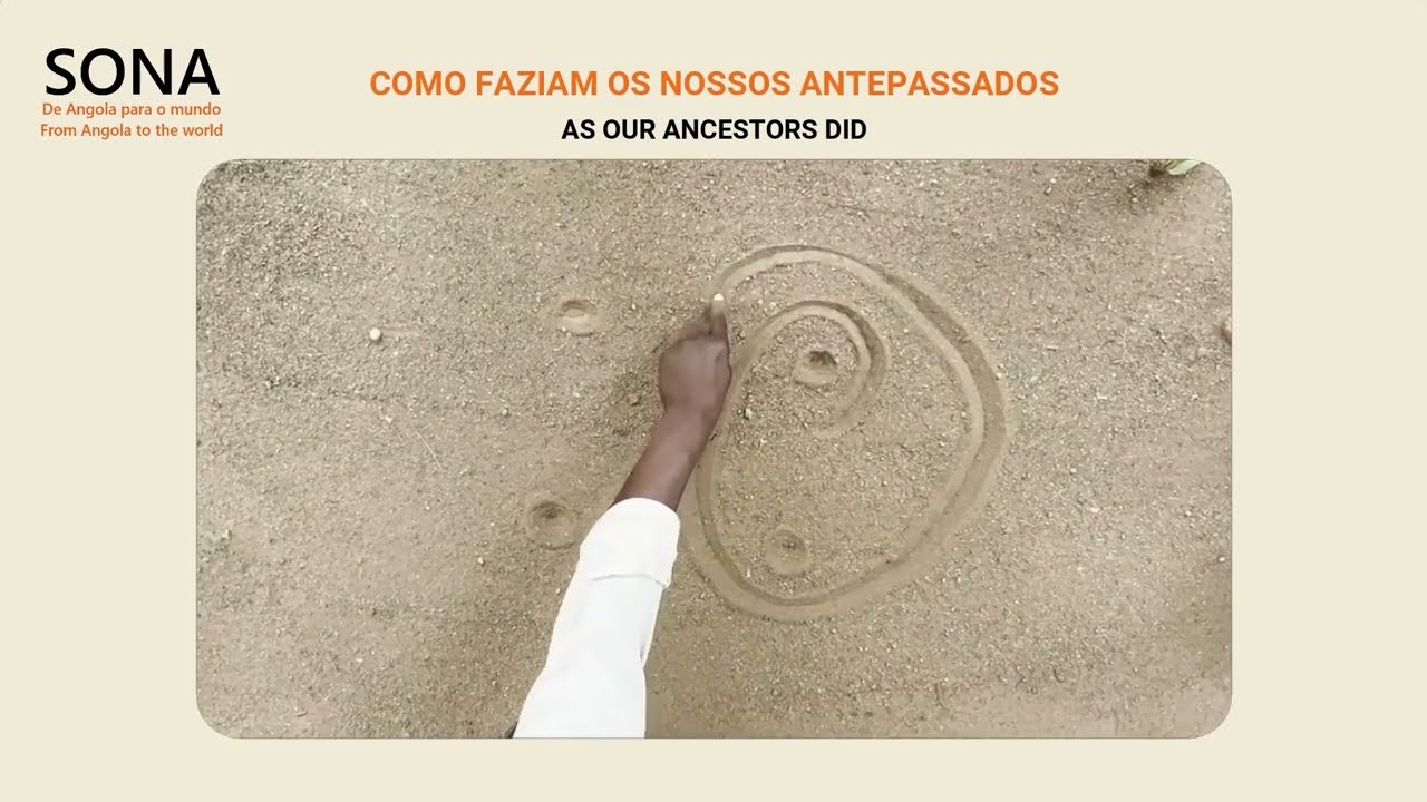 Sona, drawings and geometric figures on sand