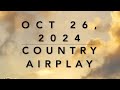 Billboard Top 60 Country Airplay Oct 26 2024