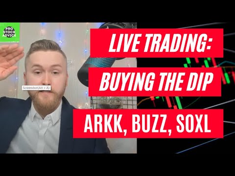 Buying the Dip Week 3 - SOXL, TQQQ, TECL, BUZZ, ARKK, FAS, GUSH, ERX - Journey to $0 Live Stream