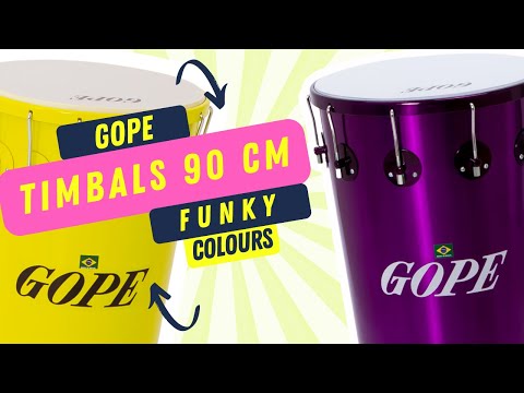 Gope Timbals powder-coated - Sound Sample for 90 cm height