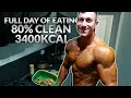 Masse Beginnt! 3400Kcal 80% Clean!
