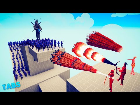 100x SAMURAI + GIANT GOD SAMURAI VS TRIO EVERY GOD ~ Totally Accurate Battle Simulator [TABS]