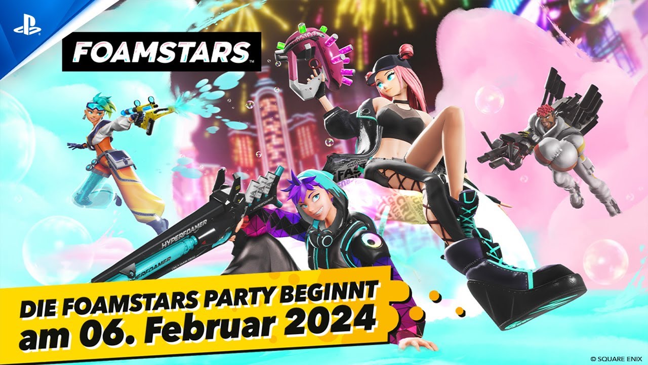 Lasst die Schaum-Spiele beginnen: Foamstars erscheint am 6. Februar 2024 exklusiv für PS4 und PS5