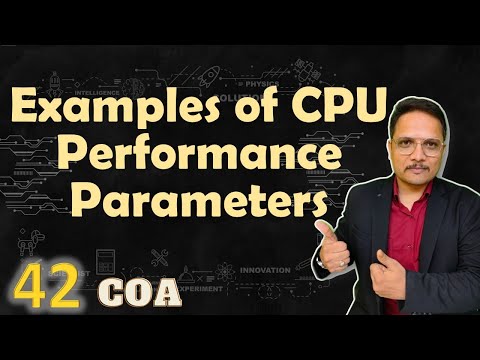 1 Examples of CPU Performance in Computer Organization Architecture