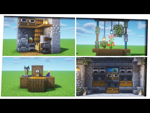 Minecraft - 10 Simple Interior Decoration Design Ideas!!! [Interior - Inspiration & Tips]