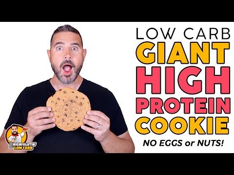 GIANT Low Carb High Protein COOKIES 🍪 NO Eggs • NO Nuts!
